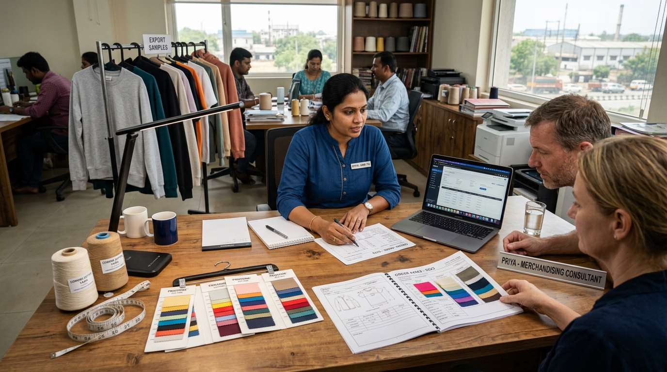 Tirupur Garment Export Merchandising Desk