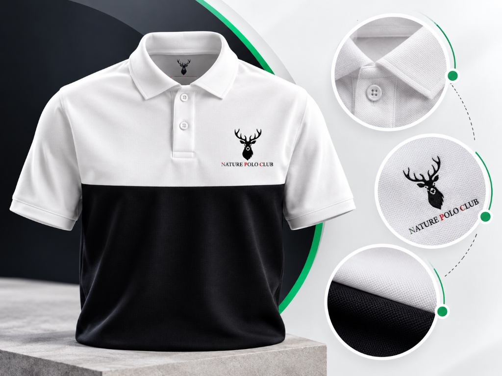 Nature Polo Club Product Quality and Rounded Detailing Preview